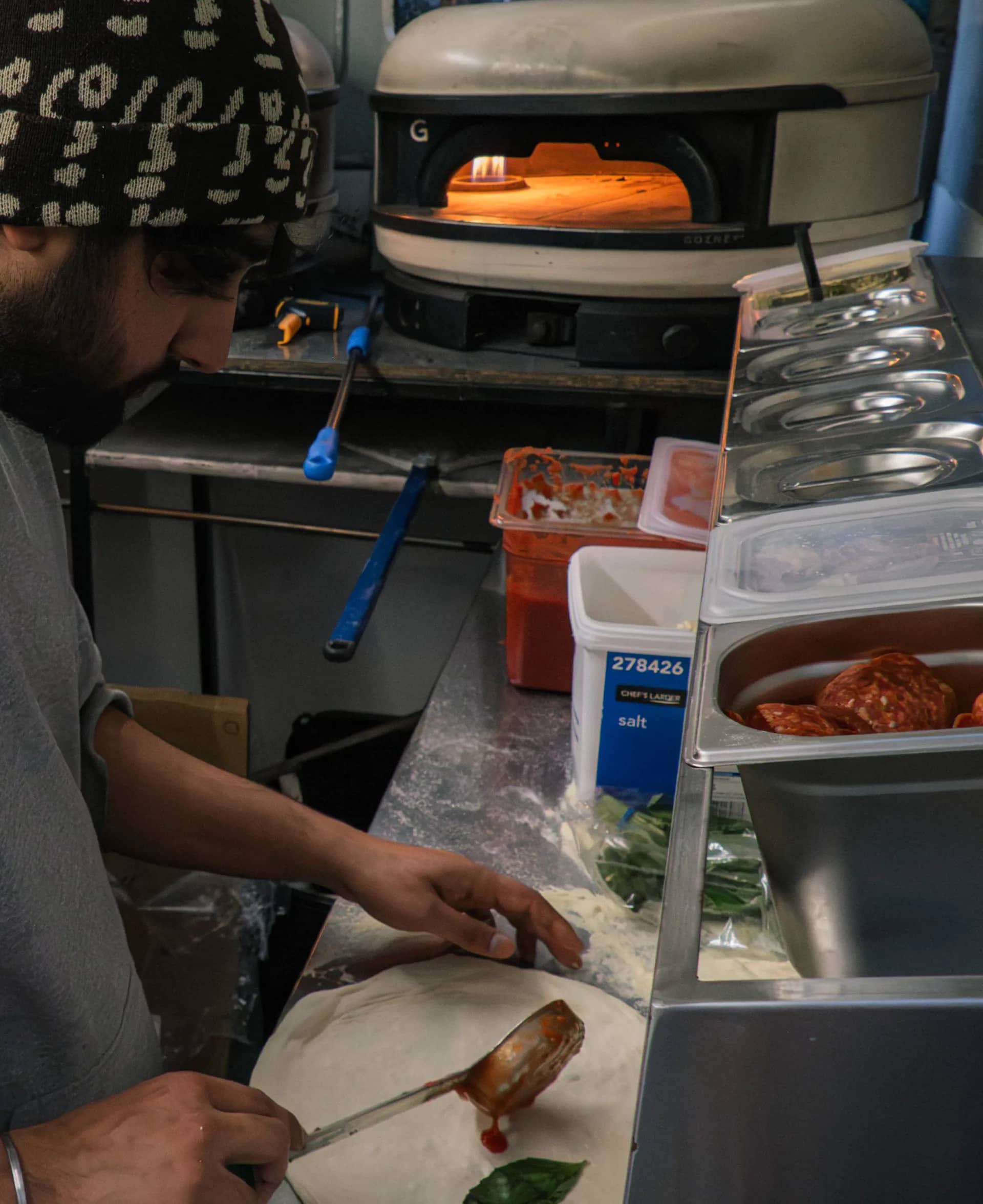 Wedding pizza catering in the Cotswolds