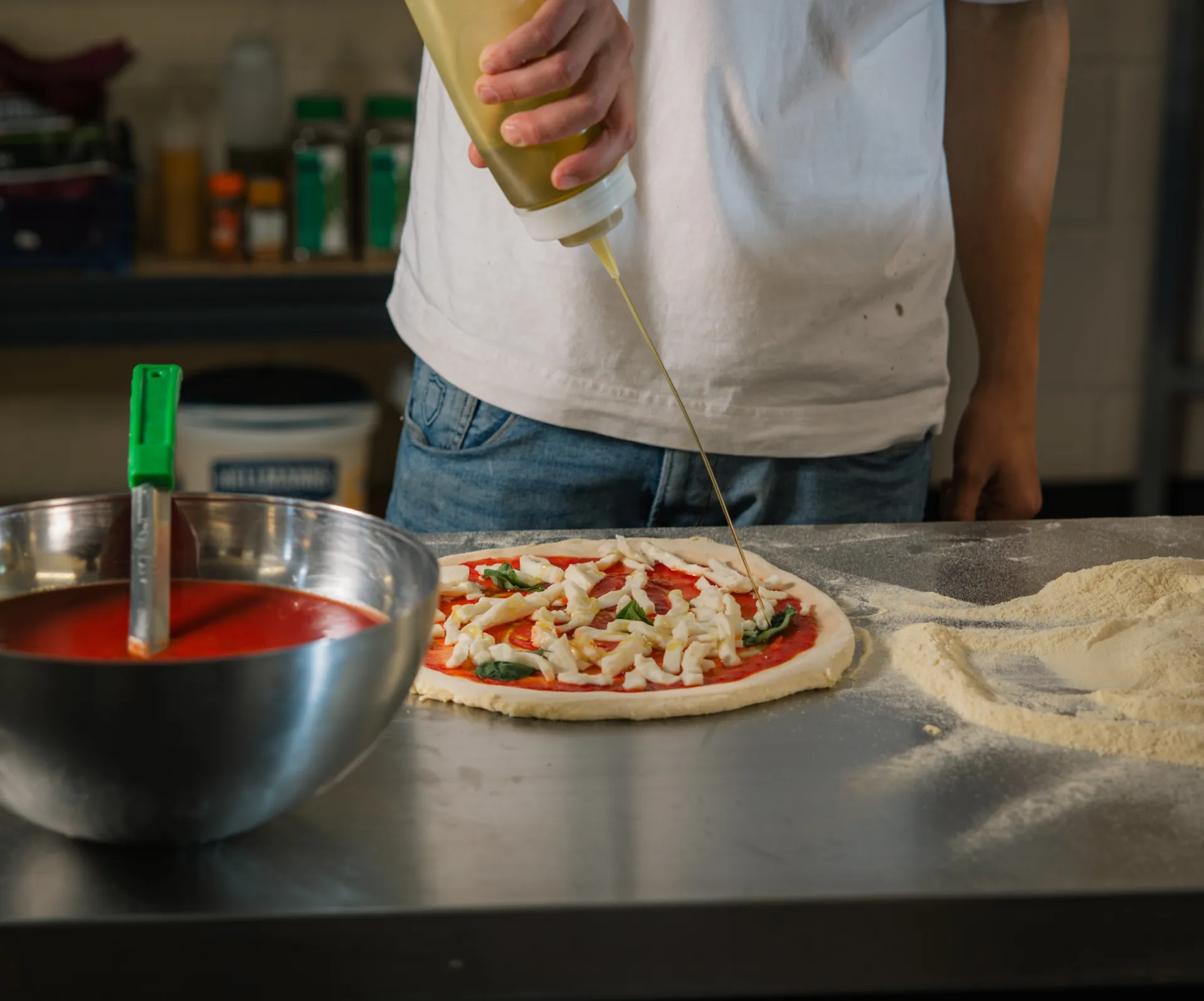 Fornoza wedding pizza catering setup near Windsor